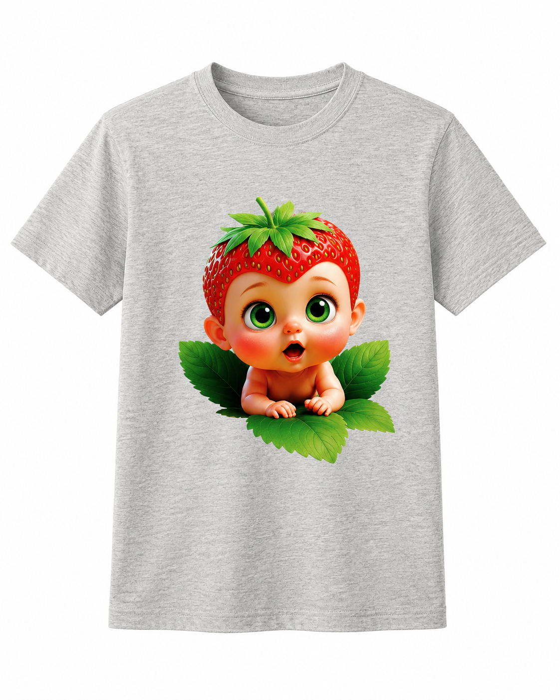 Nuestras camisetas🍓🥦 Strawberry Baby &amp; Angry Broccoli Collection algodón de alta calidad