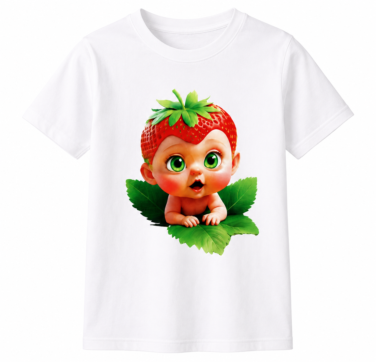 Nuestras camisetas🍓🥦 Strawberry Baby &amp; Angry Broccoli Collection algodón de alta calidad