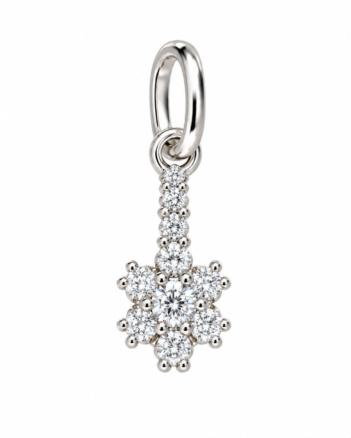 ✨ Colgante Flor de Luz · Plata · Hecho a Mano
