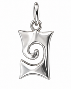 ✨ Colgante artesanal de plata – Espiral
