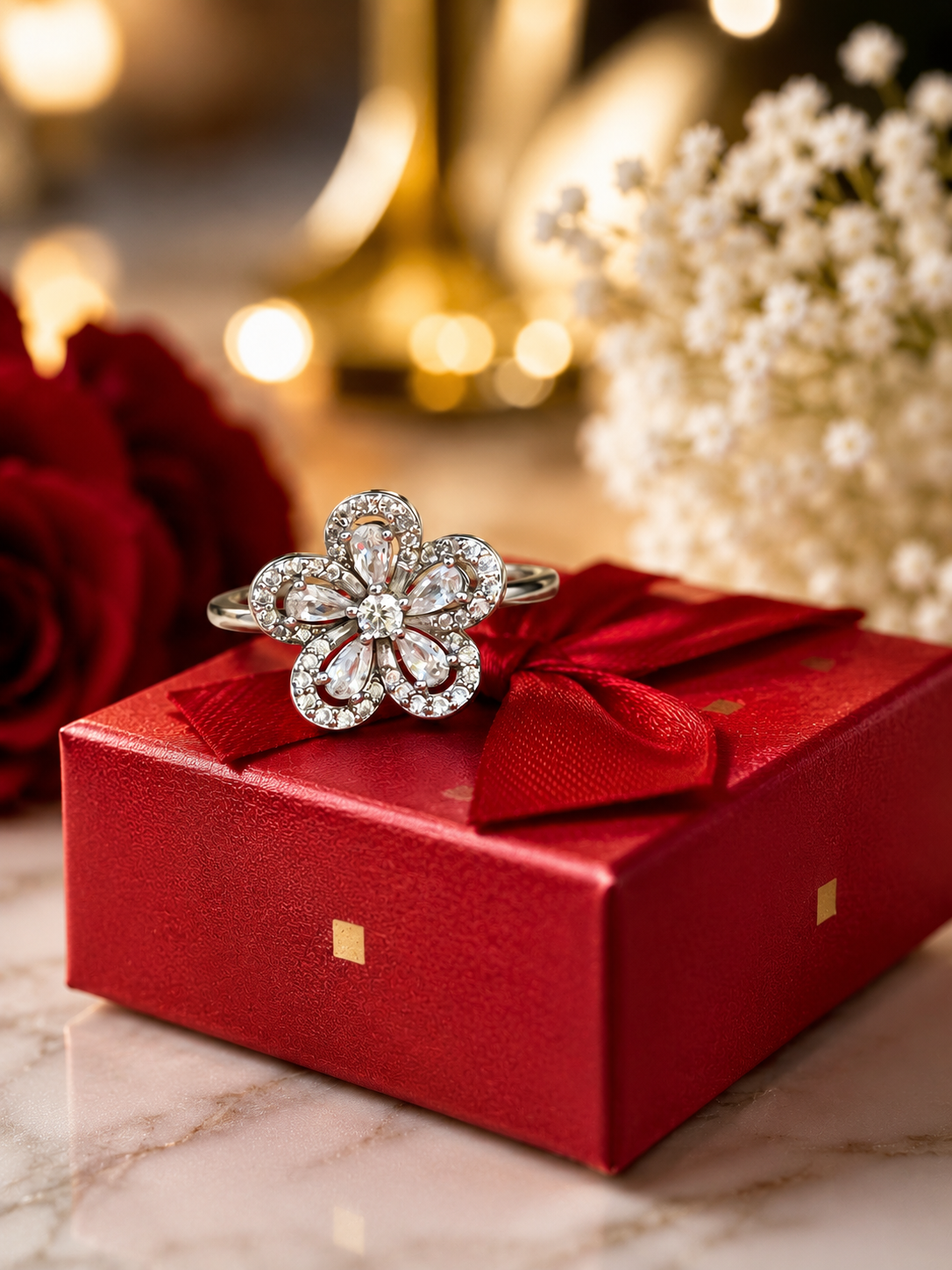 ✨💍 Anillo floral de plata — pieza única