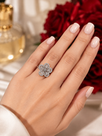 ✨💍 Anillo floral de plata — pieza única