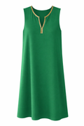 ✨ Vestido verde estilo evasé de alta calidad