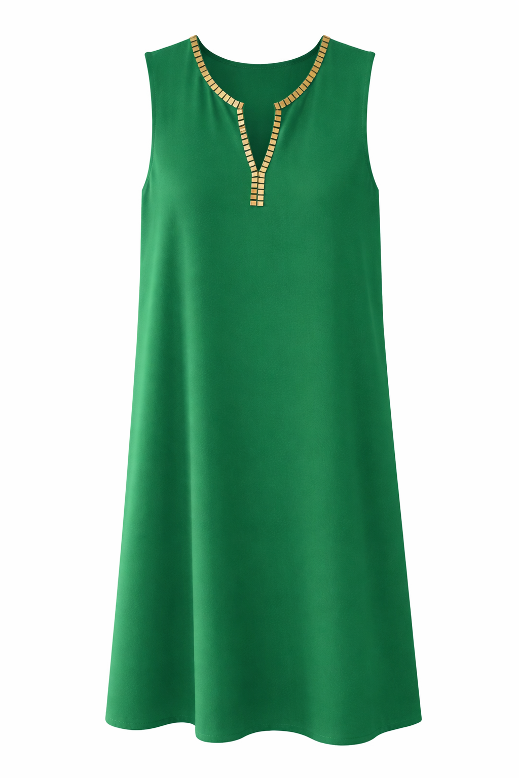 ✨ Vestido verde estilo evasé de alta calidad
