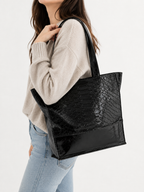 Bolso Tote Black Snake Effect