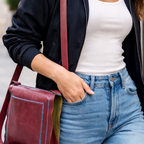 Bolso de piel artesanal