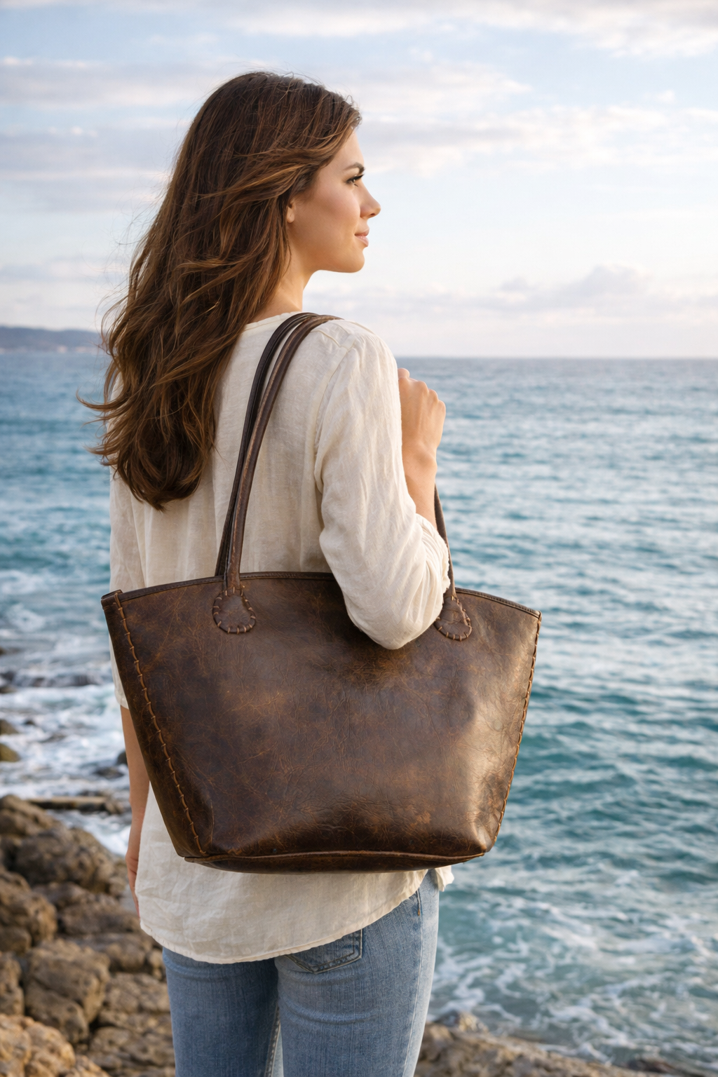 Bolso Tote de Piel