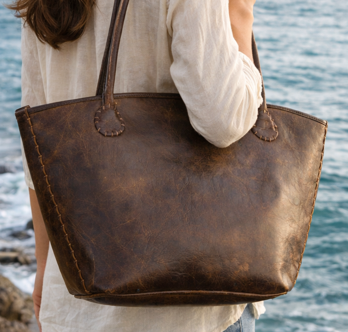 Bolso Tote de Piel