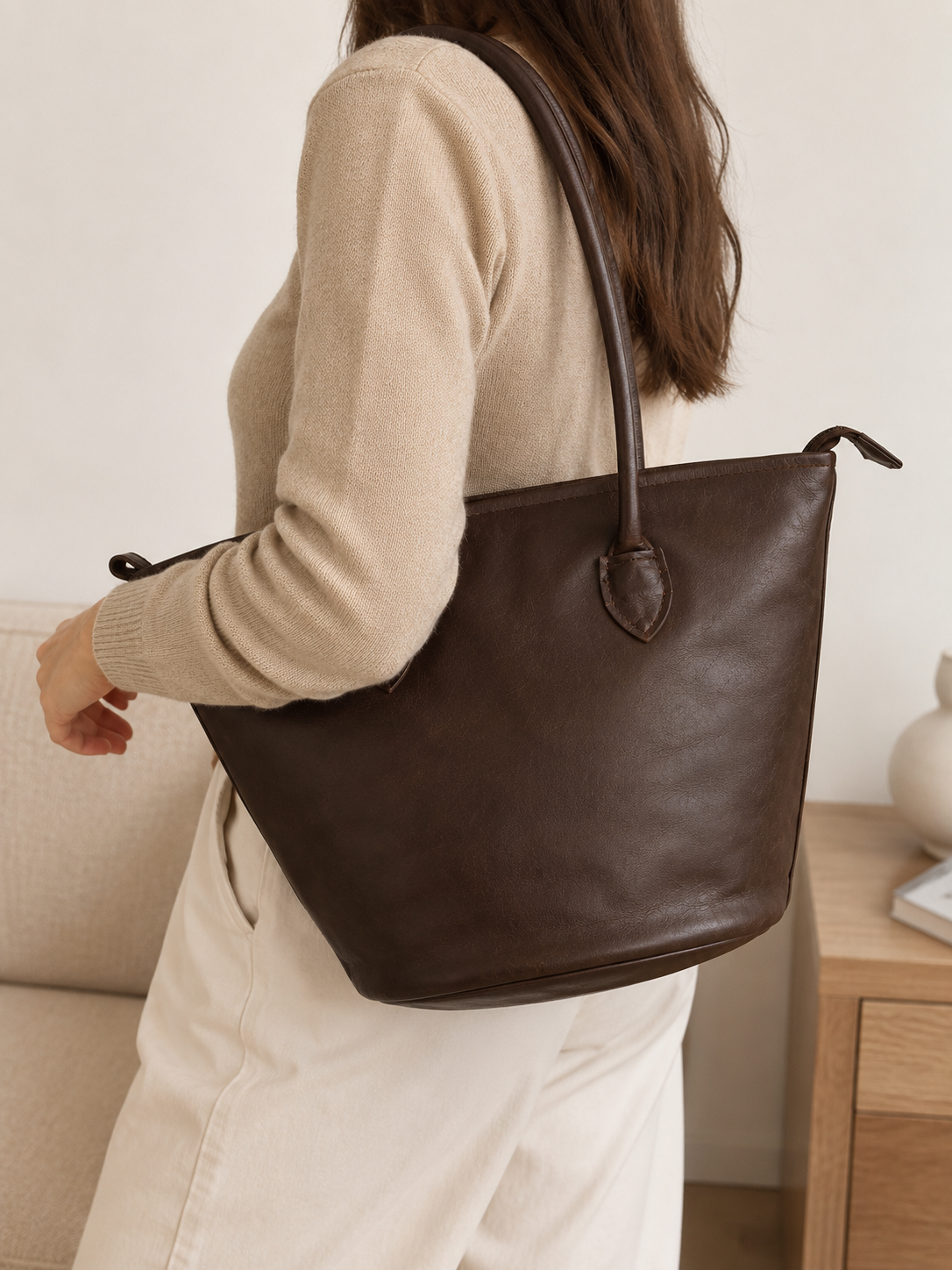 Bolso Tote de Piel