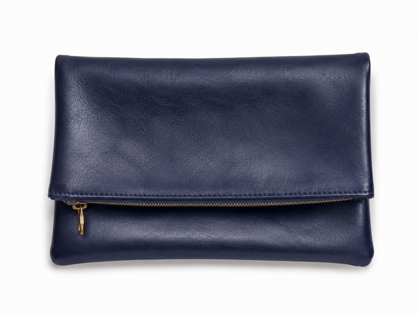 Bolso clutch efecto piel metalizada