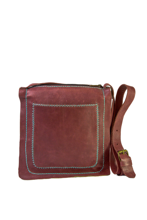 Bolso de piel artesanal
