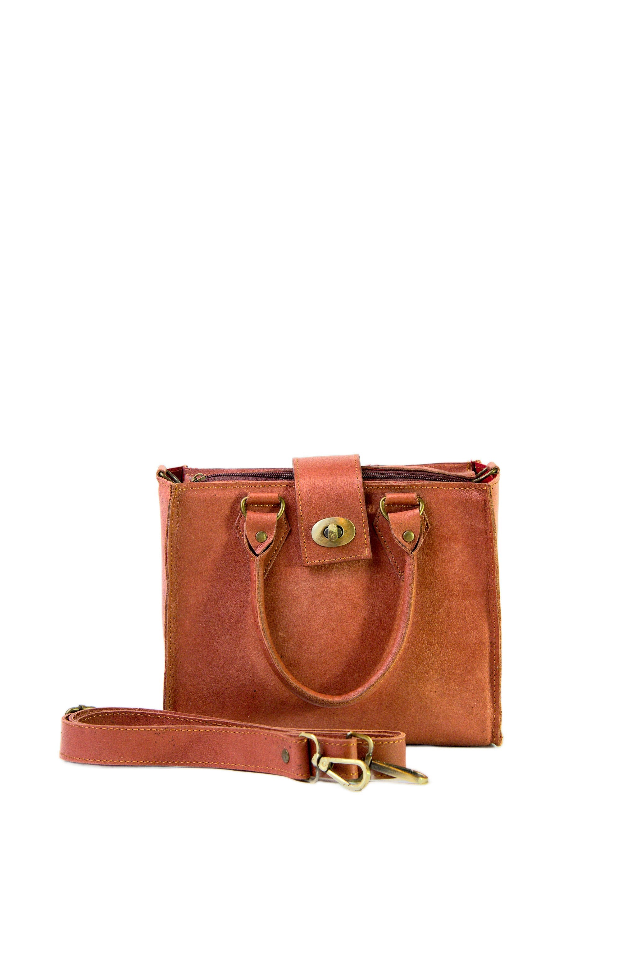 ❤️ Bolso de cuero elegante con bandolera – Sofisticación y funcionalidad