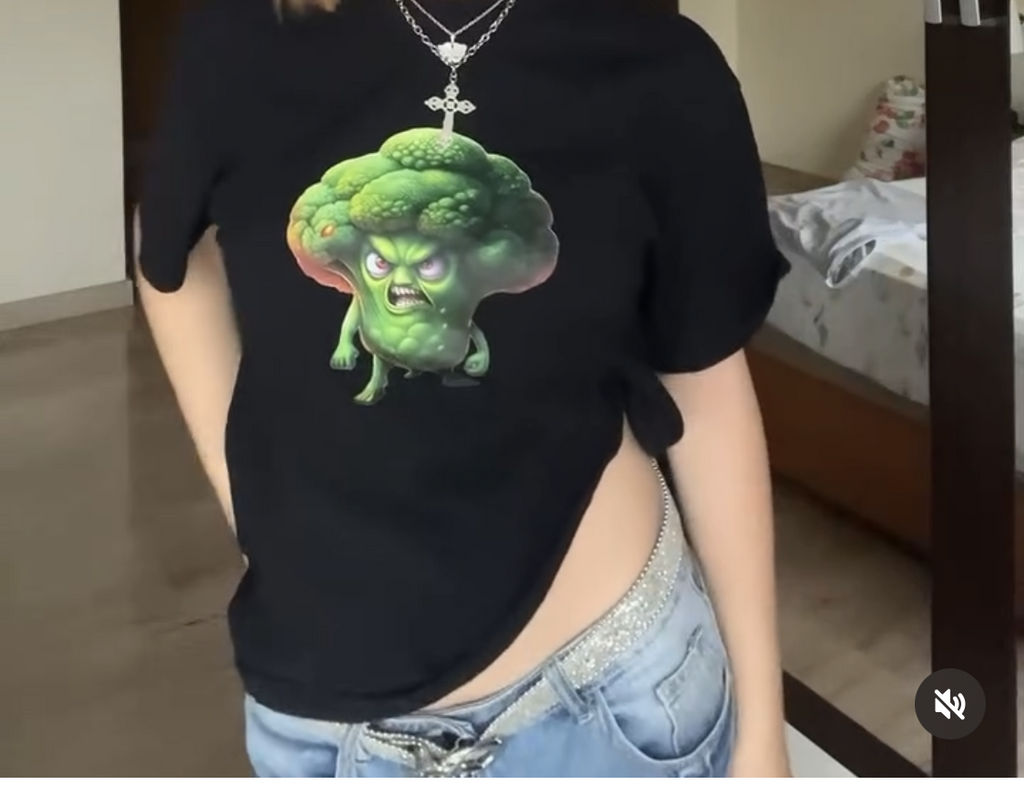 Nuestras camisetas🍓🥦 Strawberry Baby &amp; Angry Broccoli Collection algodón de alta calidad
