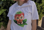 Nuestras camisetas🍓🥦 Strawberry Baby &amp; Angry Broccoli Collection algodón de alta calidad