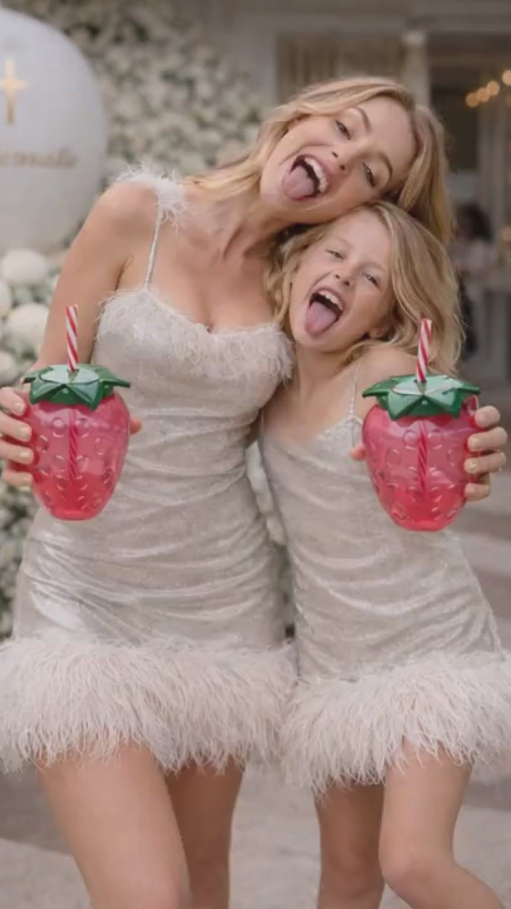 Vaso Fresa Cute con Pajita 🍓
