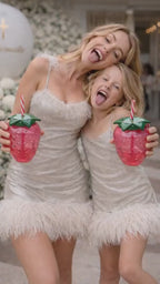 Vaso Fresa Cute con Pajita 🍓