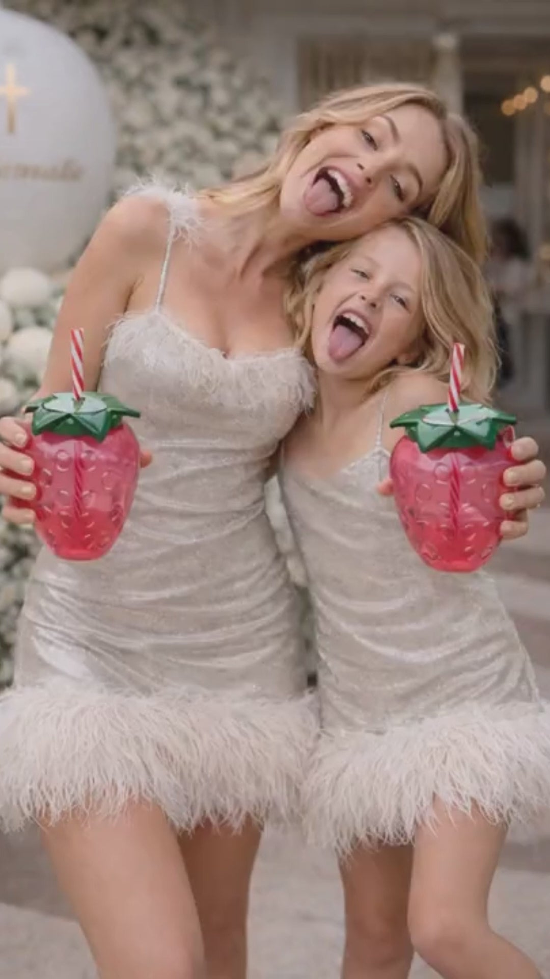 Vaso Fresa Cute con Pajita 🍓